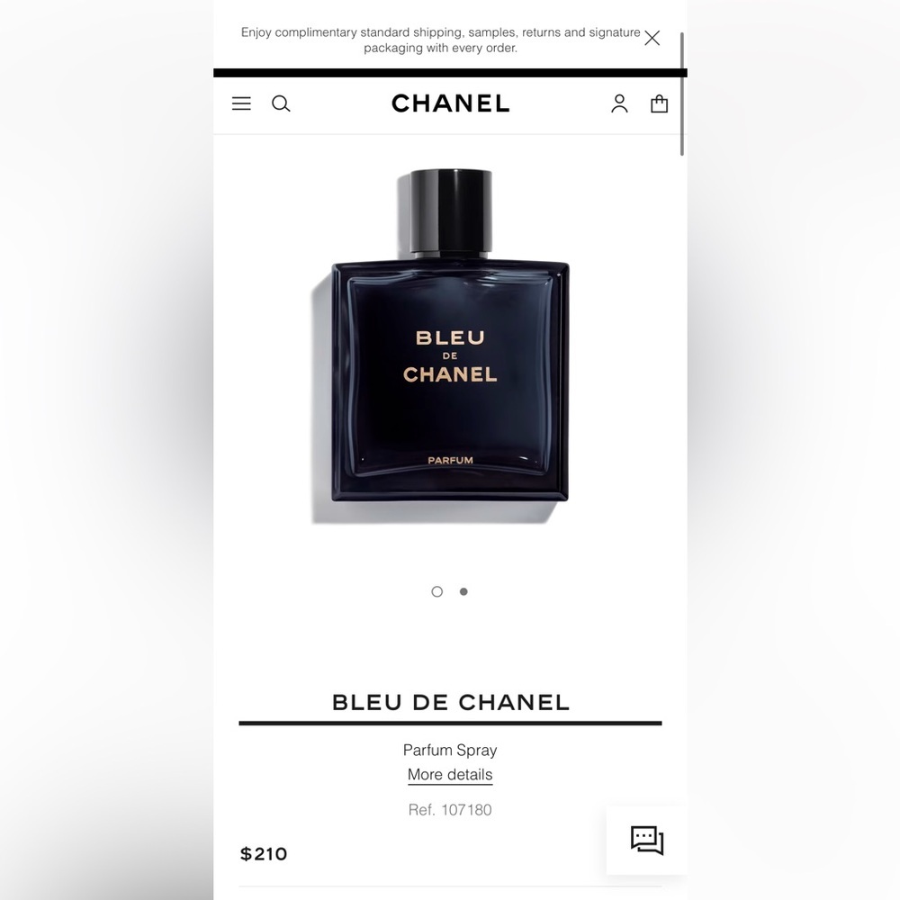 CHANEL Bleu de Chanel Fragrance in Black